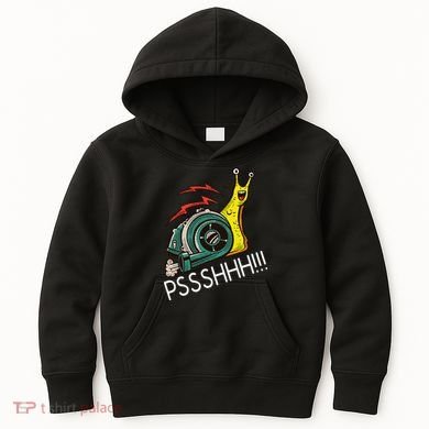 Snail Funny Turbo Boost Racing Pshh Kids Hoodie