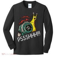 Snail Funny Turbo Boost Racing Pshh Kids Long Sleeve Shirt thumb 0