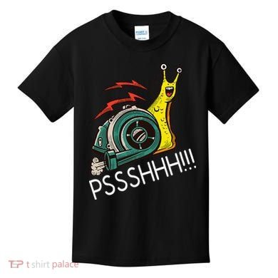 Snail Funny Turbo Boost Racing Pshh Kids T-Shirt