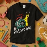 Snail Funny Turbo Boost Racing Pshh Kids T-Shirt thumb 3