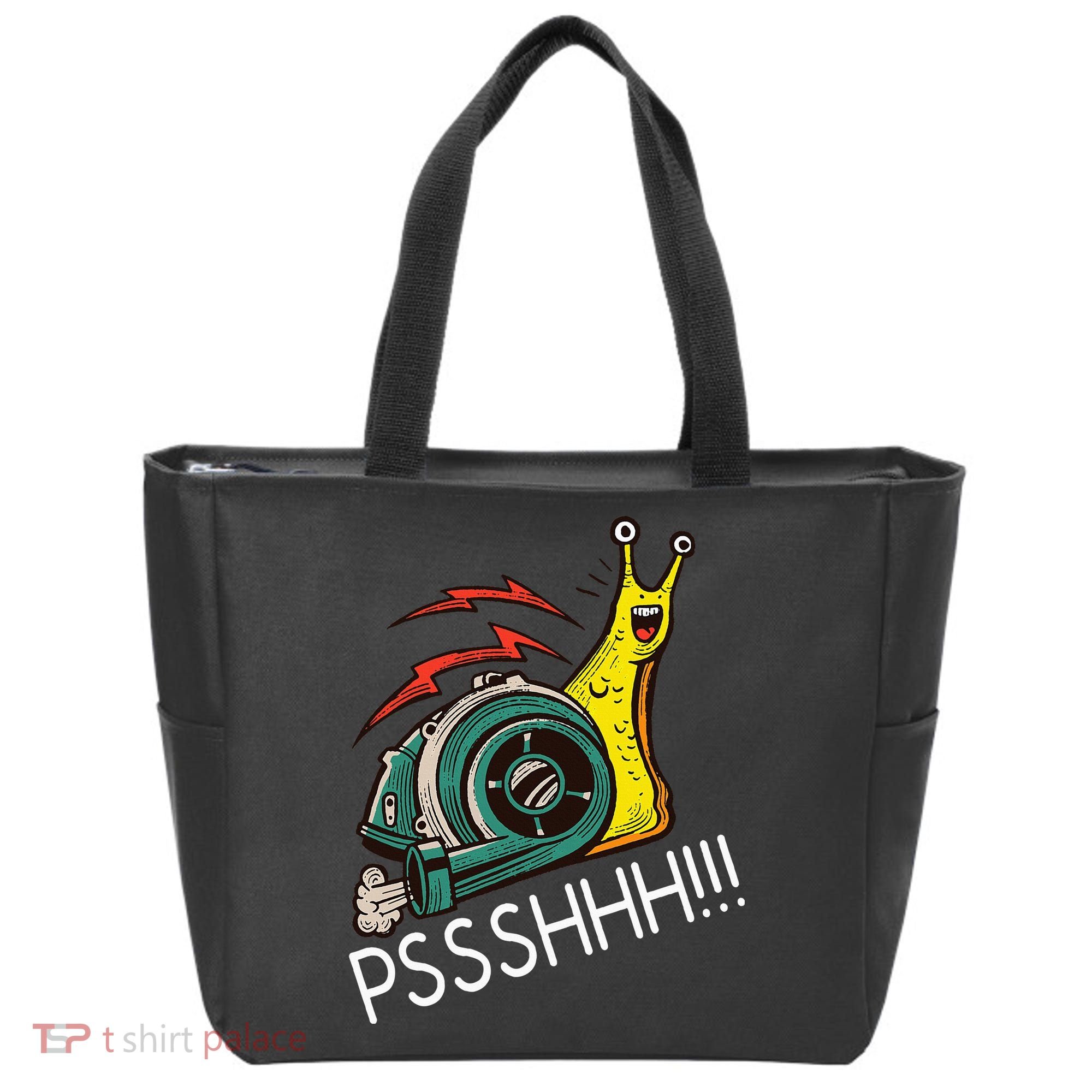 Snail Funny Turbo Boost Racing Pshh Tote Bag