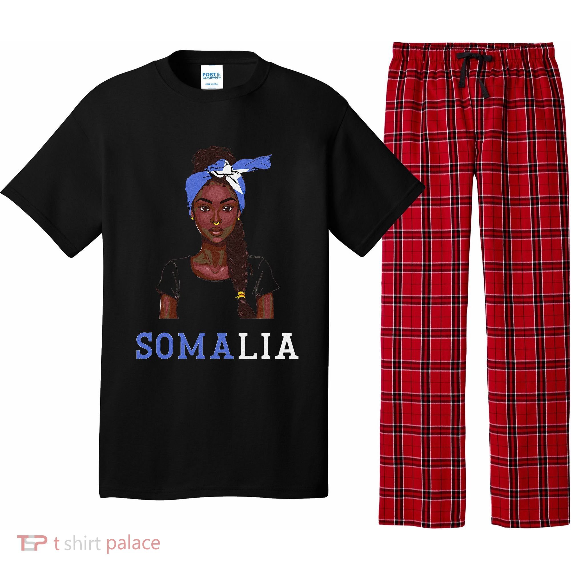 Somalian Flag Uniform Souvenirs Products Woman Somalia Pajama Set