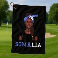 Somalian Flag Uniform Souvenirs Products Woman Somalia Golf Towel thumb 1