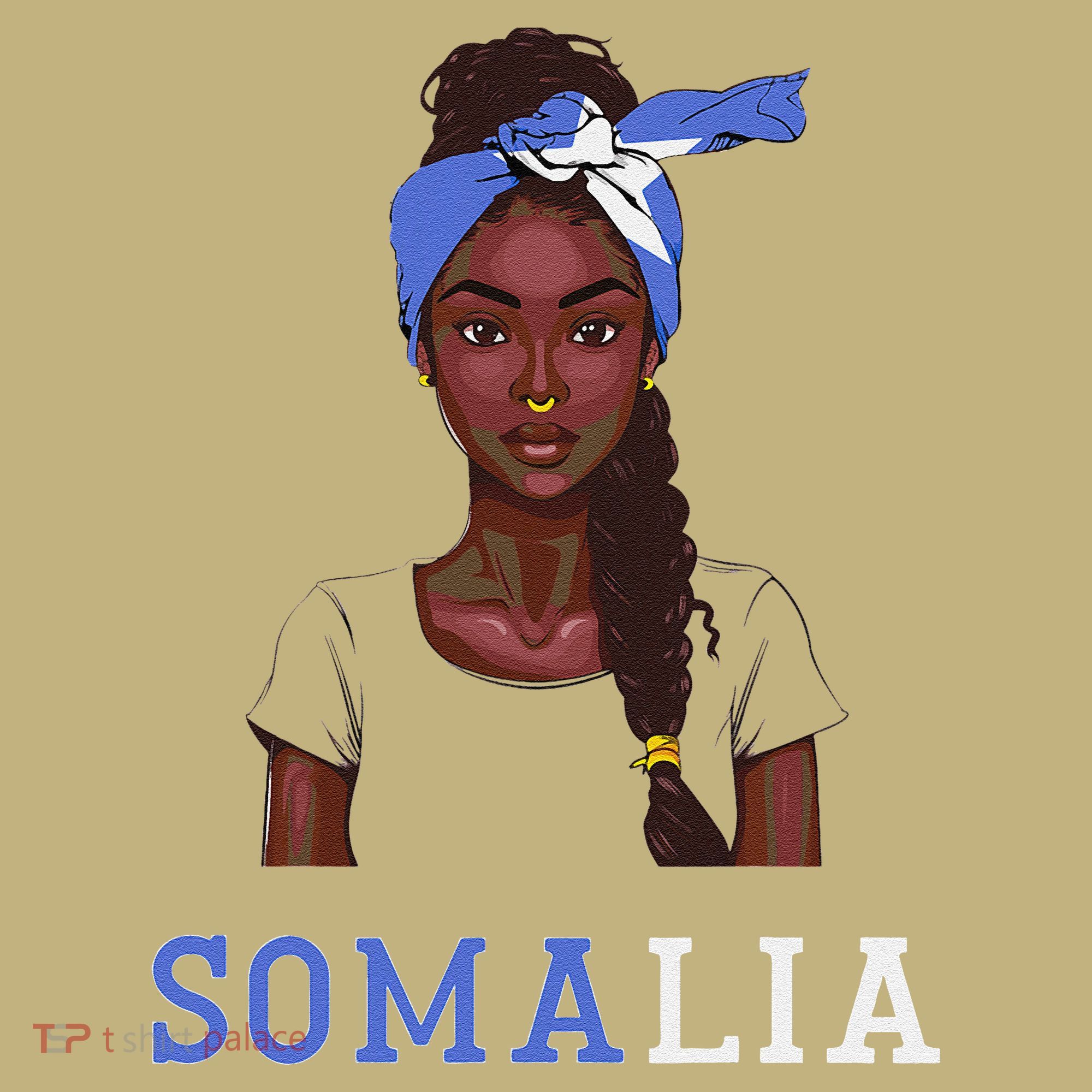 Somalian Flag Uniform Souvenirs Products Woman Somalia Long Sleeve Shirt