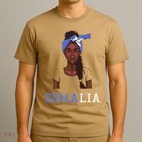 Somalian Flag Uniform Souvenirs Products Woman Somalia T-Shirt thumb 3
