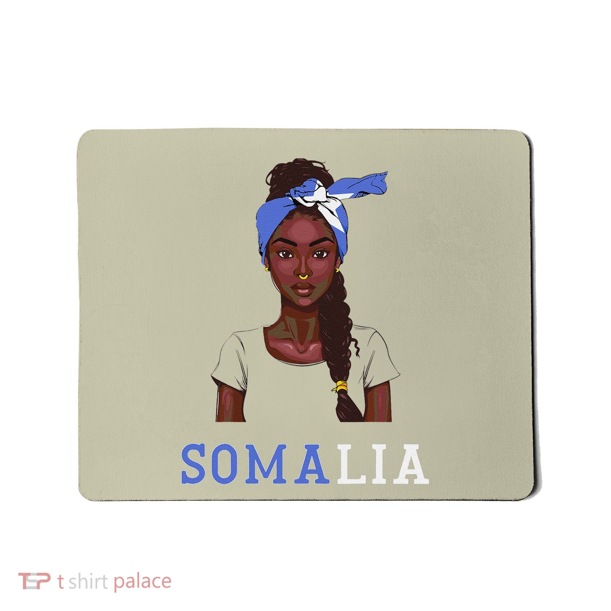 Somalian Flag Uniform Souvenirs Products Woman Somalia Mousepad