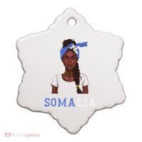 Somalian Flag Uniform Souvenirs Products Woman Somalia Ceramic Ornament thumb 0
