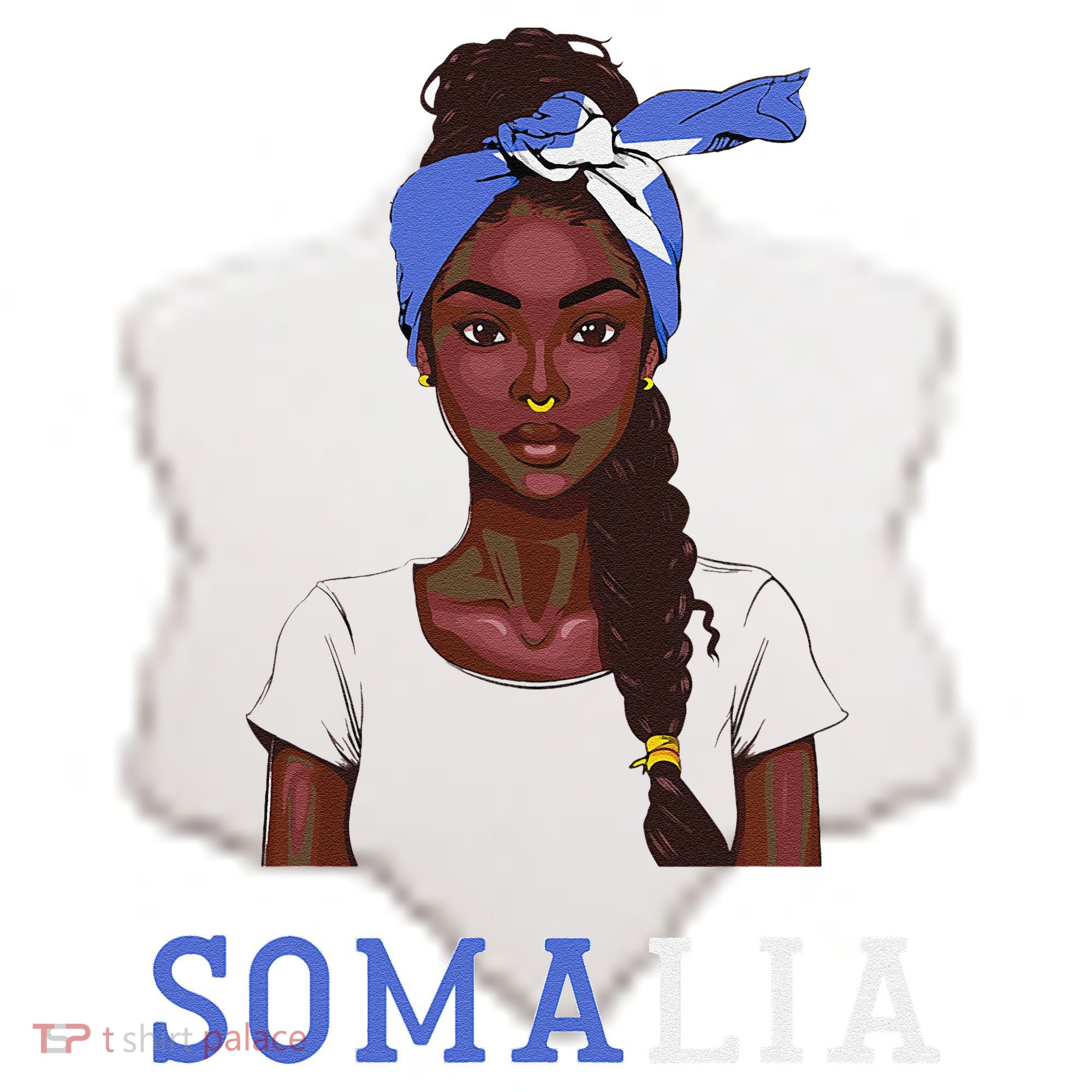 Somalian Flag Uniform Souvenirs Products Woman Somalia Ceramic Ornament