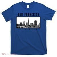 San Francisco Vintage Skyline California San Francisco Gift T-Shirt thumb 0