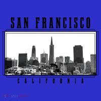 San Francisco Vintage Skyline California San Francisco Gift T-Shirt thumb 7
