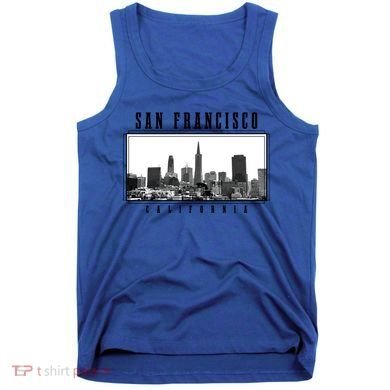 San Francisco Vintage Skyline California San Francisco Gift Tank Top