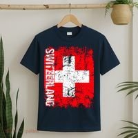 SWITZERLAND Flag Vintage Distressed SWISS T-Shirt thumb 2