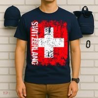 SWITZERLAND Flag Vintage Distressed SWISS T-Shirt thumb 6
