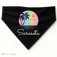 Sarasota Florida Vacation Family Beach Group USA-Made Doggie Bandana thumb 0