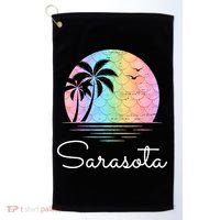 Sarasota Florida Vacation Family Beach Group Golf Towel thumb 0