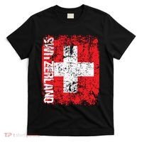 Switzerland Flag Vintage Distressed Swiss T-Shirt thumb 0
