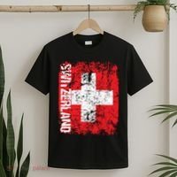 Switzerland Flag Vintage Distressed Swiss T-Shirt thumb 2