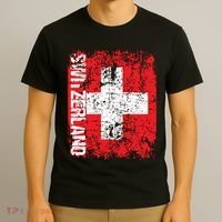 Switzerland Flag Vintage Distressed Swiss T-Shirt thumb 3