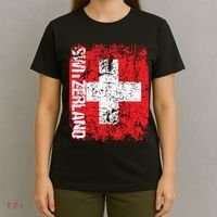 Switzerland Flag Vintage Distressed Swiss T-Shirt thumb 4