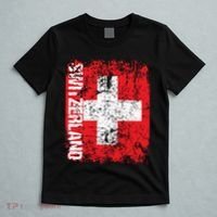 Switzerland Flag Vintage Distressed Swiss T-Shirt thumb 5