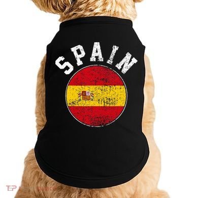 Spain Flag Vintage Doggie Tank