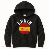 Spain Flag Vintage Kids Hoodie thumb 0