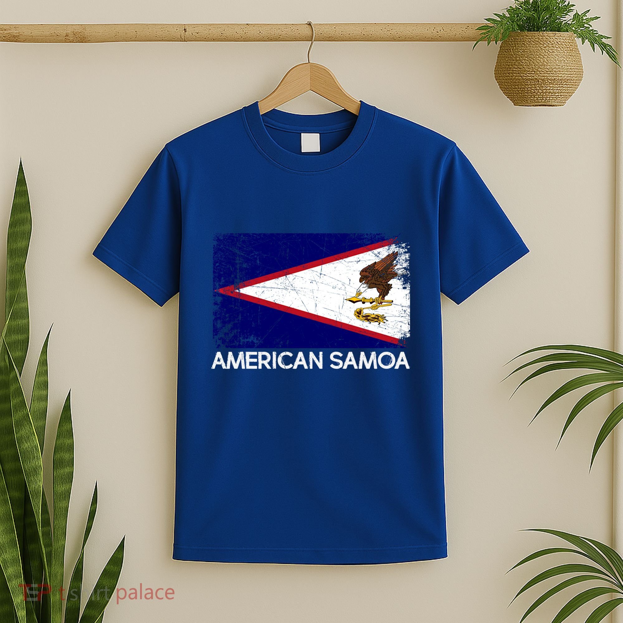 Samoan Flag Vintage Made In American Samoa Gift T-Shirt
