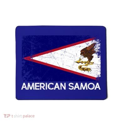 Samoan Flag Vintage Made In American Samoa Gift Mousepad