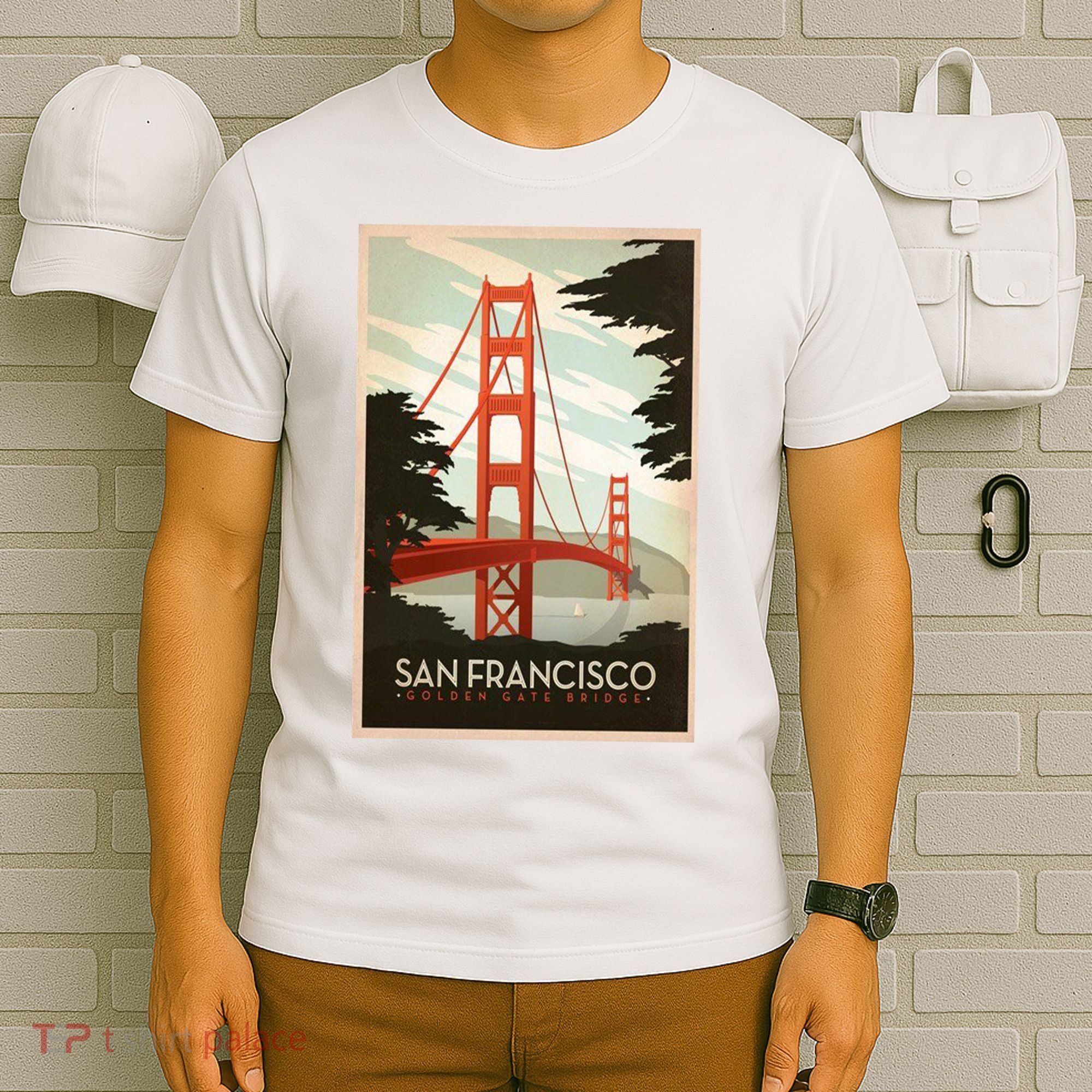 San Francisco Vintage Travel Poster T-Shirt