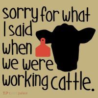 Sorry For What I Said When We Were Working Cattle Farm Mousepad thumb 1