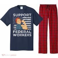 Support Federal Workers Protect Defend Employees Jobs Pajama Set thumb 0