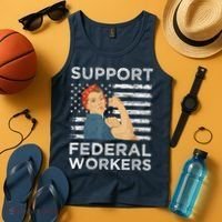 Support Federal Workers Protect Defend Employees Jobs Tank Top thumb 4
