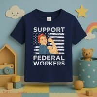 Support Federal Workers Protect Defend Employees Jobs Toddler T-Shirt thumb 3