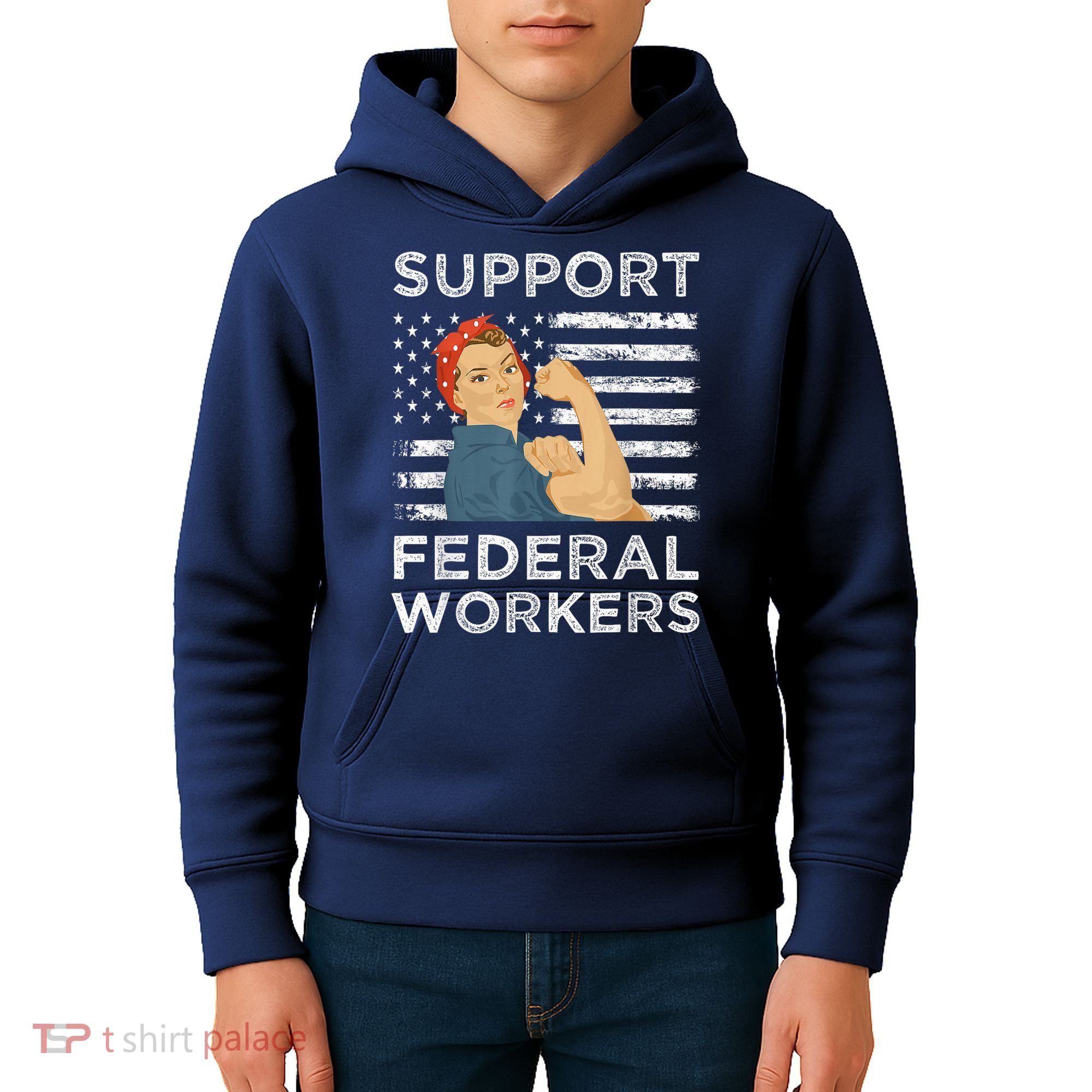 Support Federal Workers Protect Defend Employees Jobs Kids Hoodie