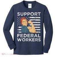 Support Federal Workers Protect Defend Employees Jobs Kids Long Sleeve Shirt thumb 0