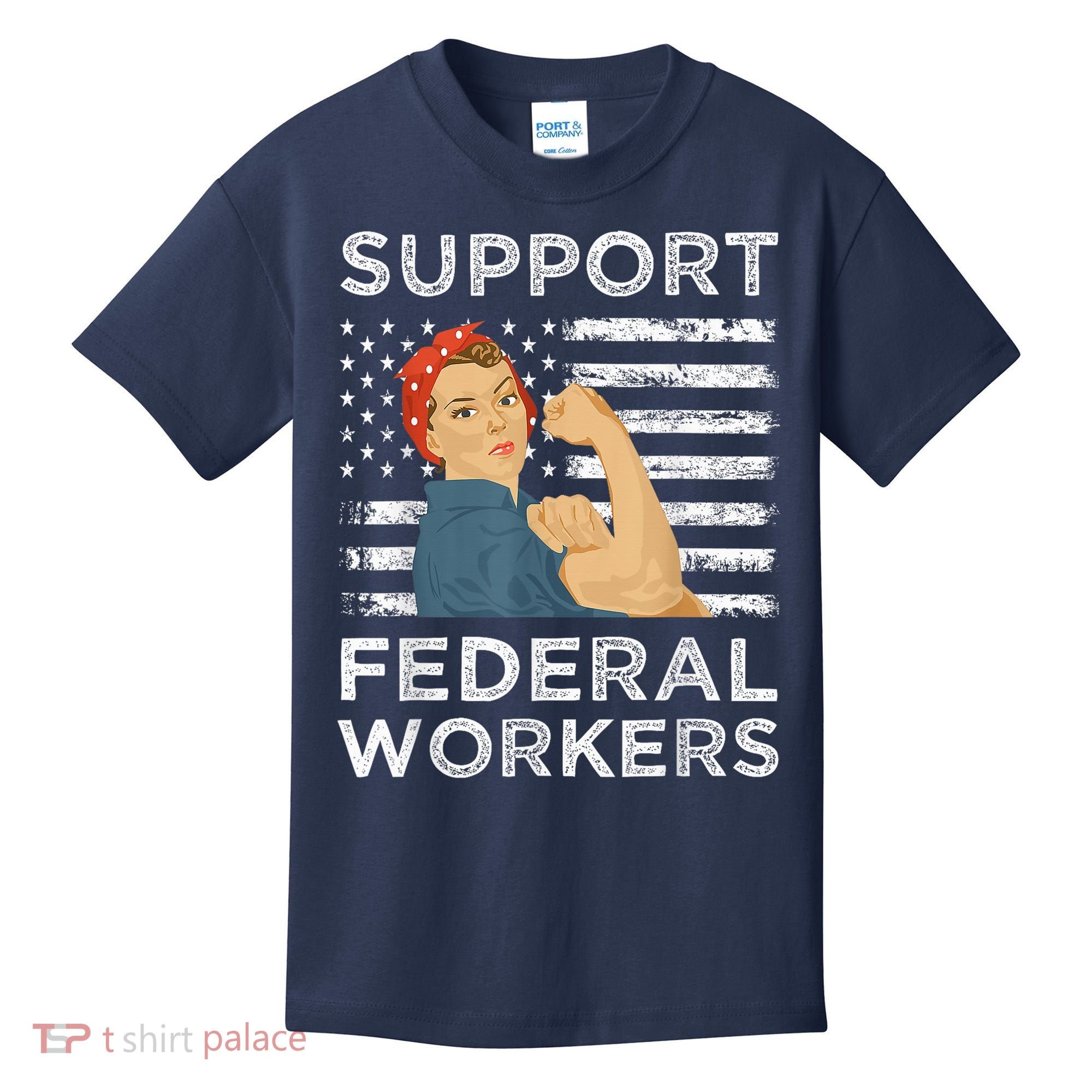 Support Federal Workers Protect Defend Employees Jobs Kids T-Shirt