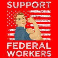 Support Federal Workers Protect Defend Employees Jobs Santa Hat thumb 1