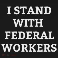 Support Federal Workers I Stand With Federal Employees Ornament thumb 1