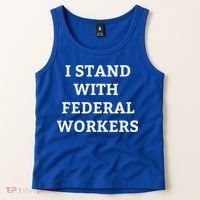 Support Federal Workers I Stand With Federal Employees Tank Top thumb 2