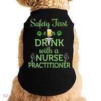 Safety First With A Nurse Practitioner Nursing Pun Gift Doggie Tank thumb 0