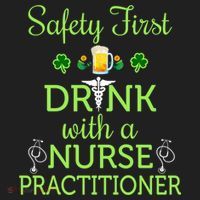 Safety First With A Nurse Practitioner Nursing Pun Gift Beanie thumb 2