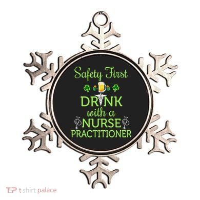 Safety First With A Nurse Practitioner Nursing Pun Gift Ornament