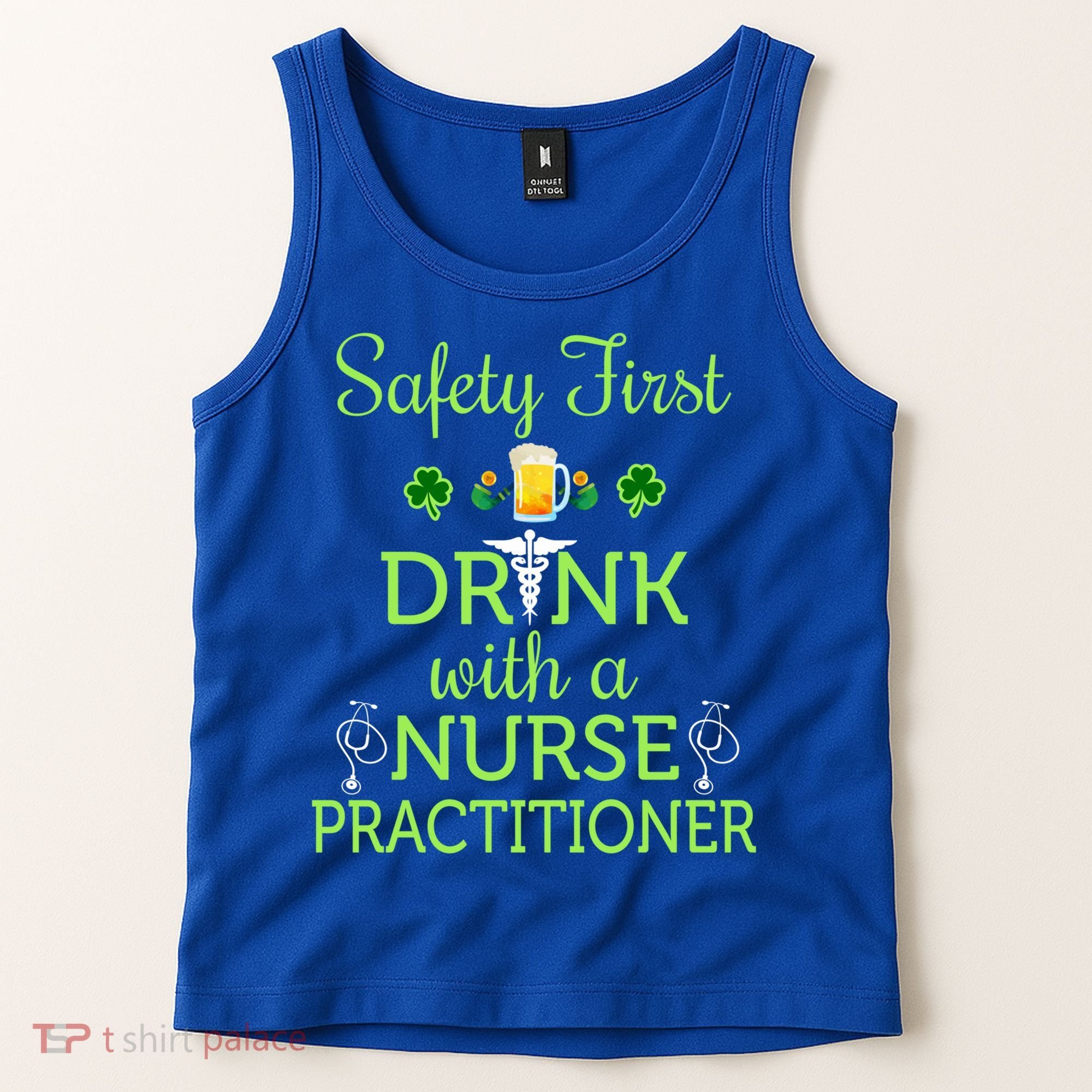 Safety First With A Nurse Practitioner Nursing Pun Gift Tank Top
