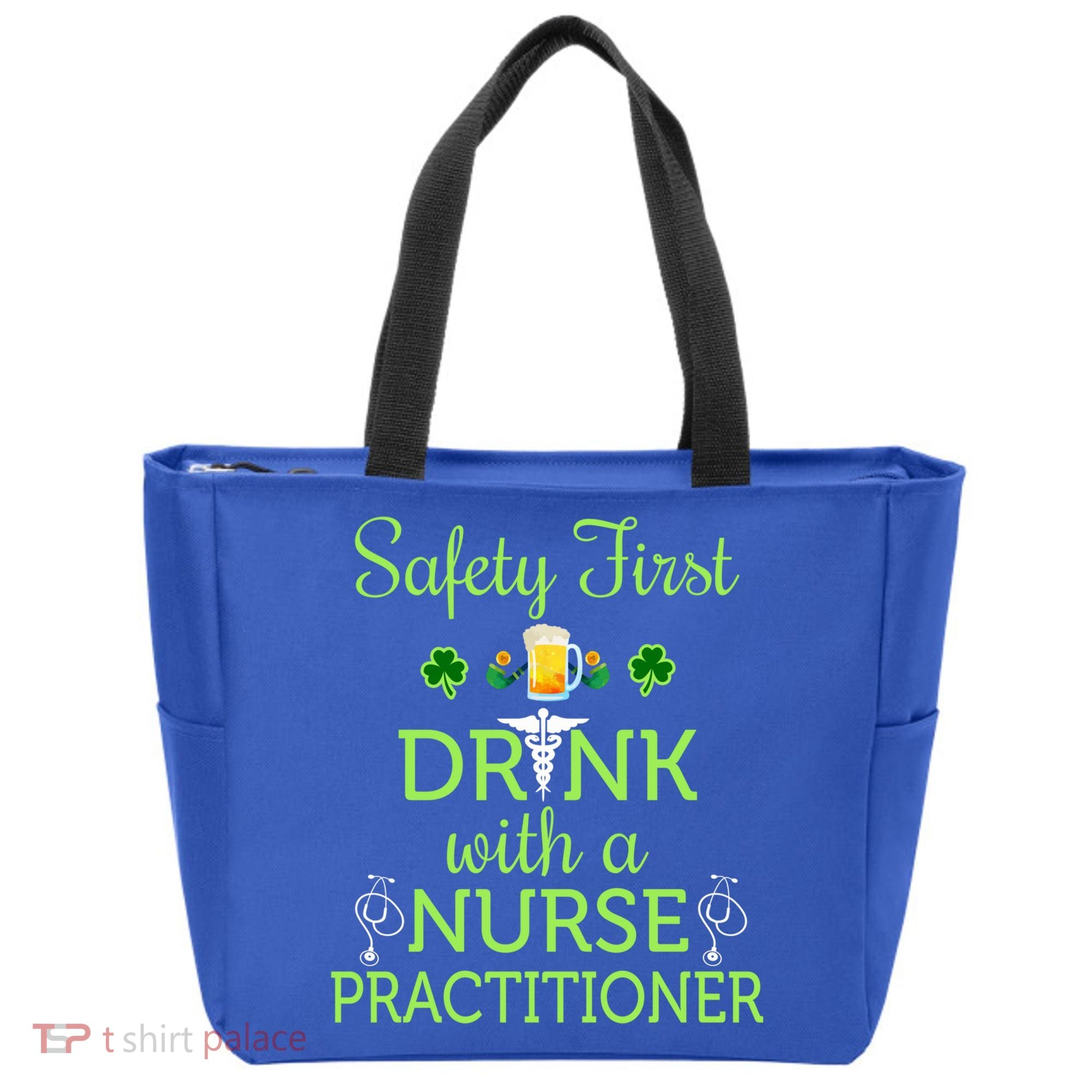 Safety First With A Nurse Practitioner Nursing Pun Gift Tote Bag