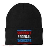 Support Federal Workers Protect Defend Employees Jobs Beanie thumb 0