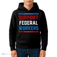 Support Federal Workers Protect Defend Employees Jobs Kids Hoodie thumb 4