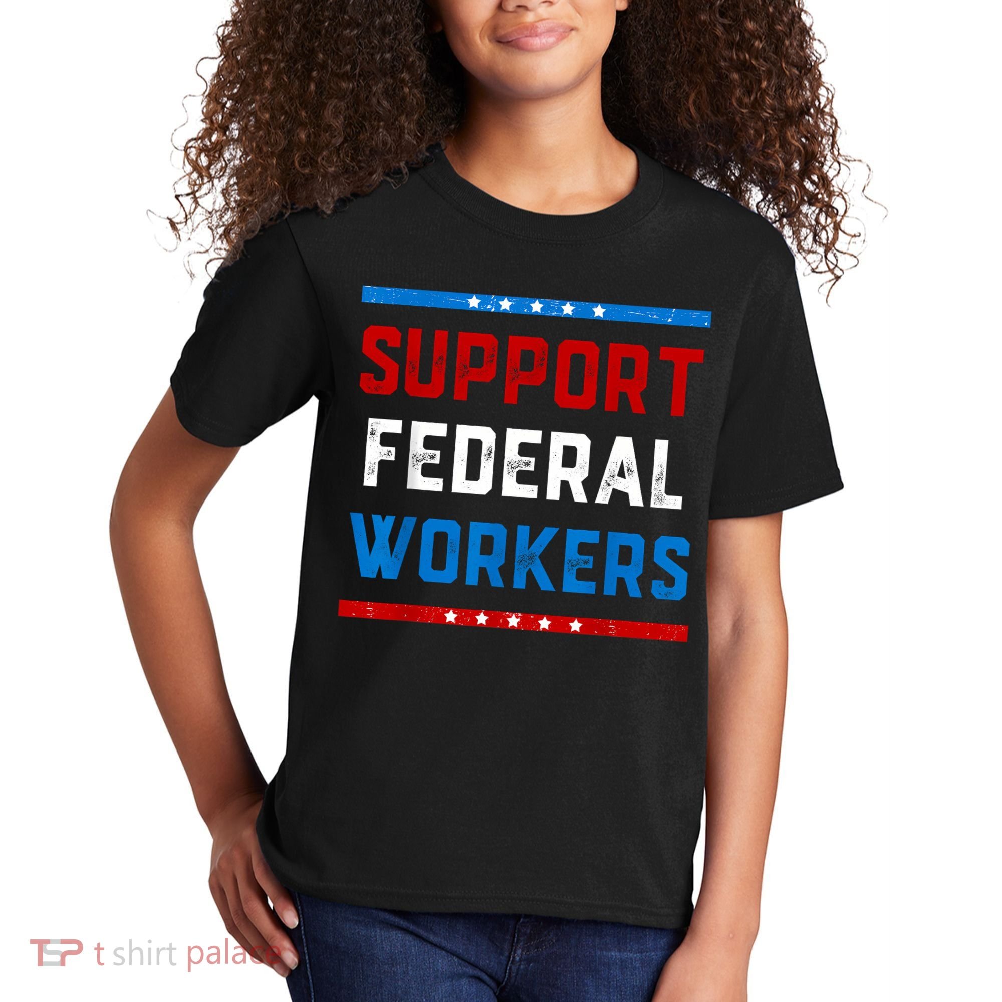Support Federal Workers Protect Defend Employees Jobs Kids T-Shirt