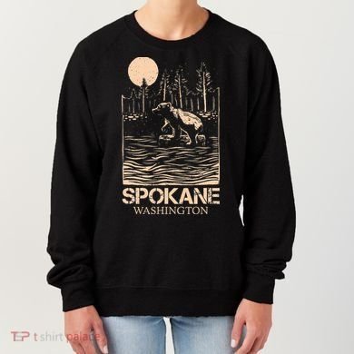 Spokane Falls Washington Waterfall River Women's Sweatshirt