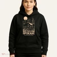 Spokane Falls Washington Waterfall River Hoodie thumb 5