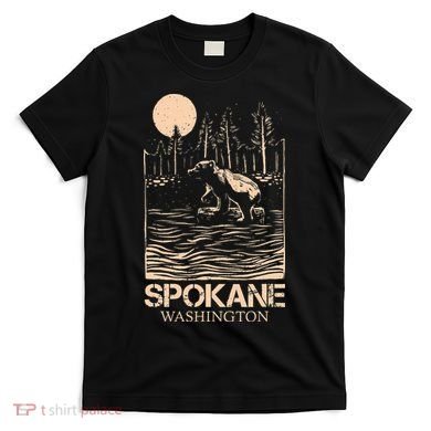 Spokane Falls Washington Waterfall River T-Shirt
